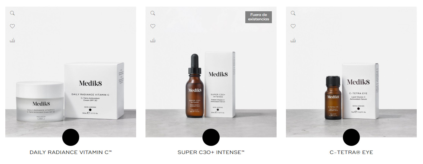 Vitamina C Daily Radiance, Super C30+ Intense, C-Tetra Eye de Medik8